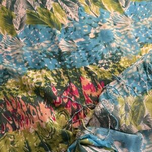 Colorful Abstract Patterned Scarf / Wrap